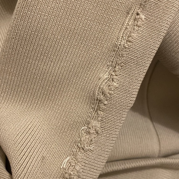 Herve Leger Paris /bandage flounce midi cream tan  skirt s - Picture 4 of 5